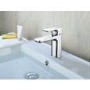 GRADE A1 - Chrome Cloakroom Mono Basin Mixer Tap With Waste - Zana