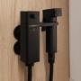 Black Thermostatic Douche Shower / Bidet Shower Spray Kit - Zana