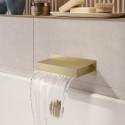 A2/ZANBSPOUTBB GRADE A2 - Brushed Brass Wall Mounted Waterfall Bath Filler Spout - Zanda