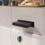 Matt Black Wall Mounted Waterfall Bath Filler Spout - Zanda