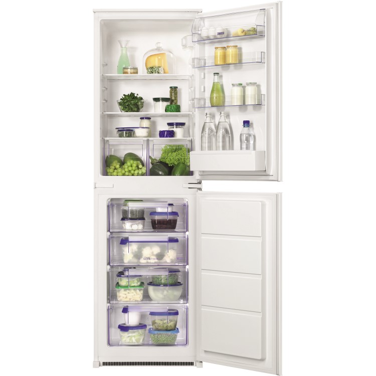 Zanussi ZBB27450SV 266 Litre Integrated Fridge Freezer 50/50 Split 178cm Tall Low Frost 55cm Wide - White