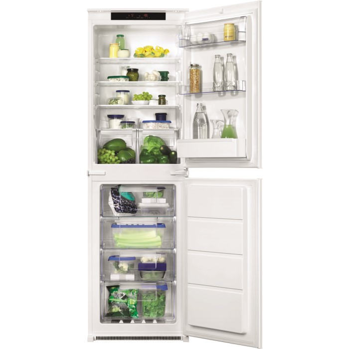 Zanussi ZBB27650SV 5050 Split Frost Free Integrated Fridge Freezer