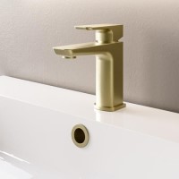GRADE A1 - Brushed Brass Mono Basin Mixer - Zana