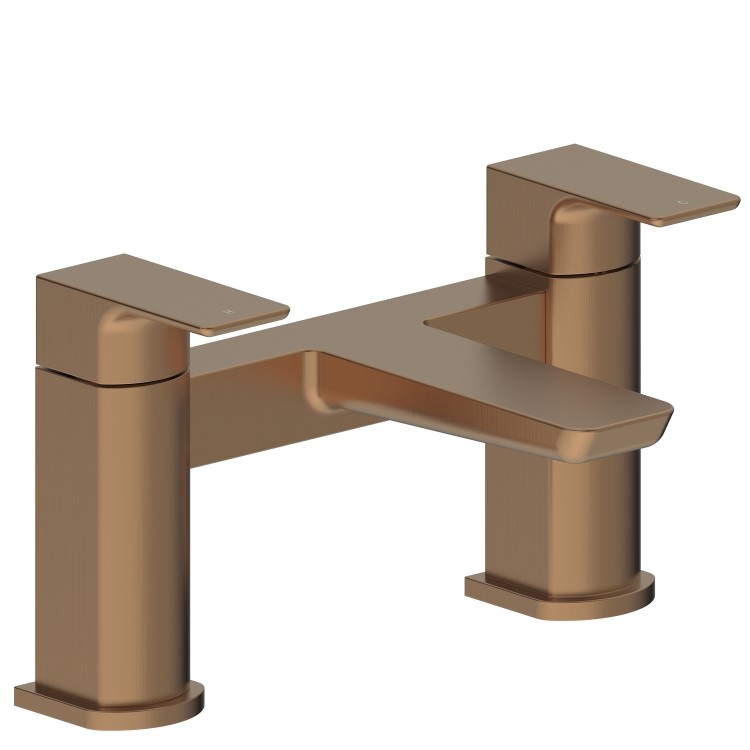 Brushed Bronze Bath Mixer Tap - Zana