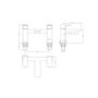 Brushed Bronze Bath Mixer Tap - Zana