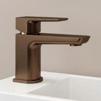 Brushed Bronze Cloakroom Mono Basin Mixer Tap - Zana