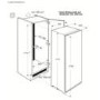 Zanussi ZBF22451SA 54cm Wide Frost Free Integrated Upright In-Column Freezer - White