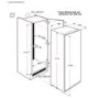 Zanussi ZBF22451SV 204 Litre Integrated In Column Freezer 178cm  54cm Wide - White