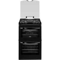 Zanussi ZCG43000BA Avanti 55cm Double Oven Gas Cooker Black