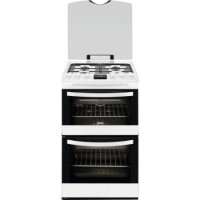 Zanussi ZCG43210WA 55cm Double Cavity LPG Gas Cooker White