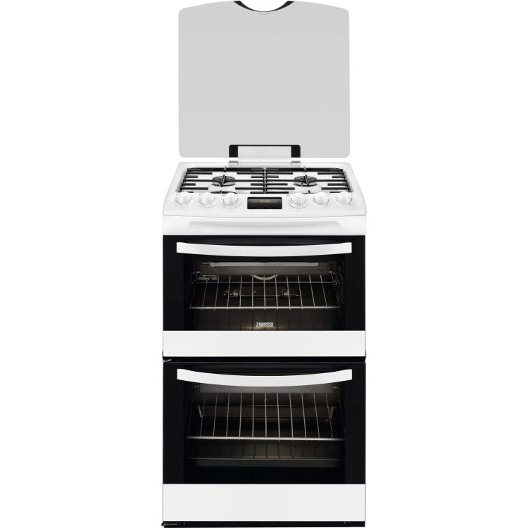 Zanussi ZCG43210WA 55cm Double Cavity LPG Gas Cooker White