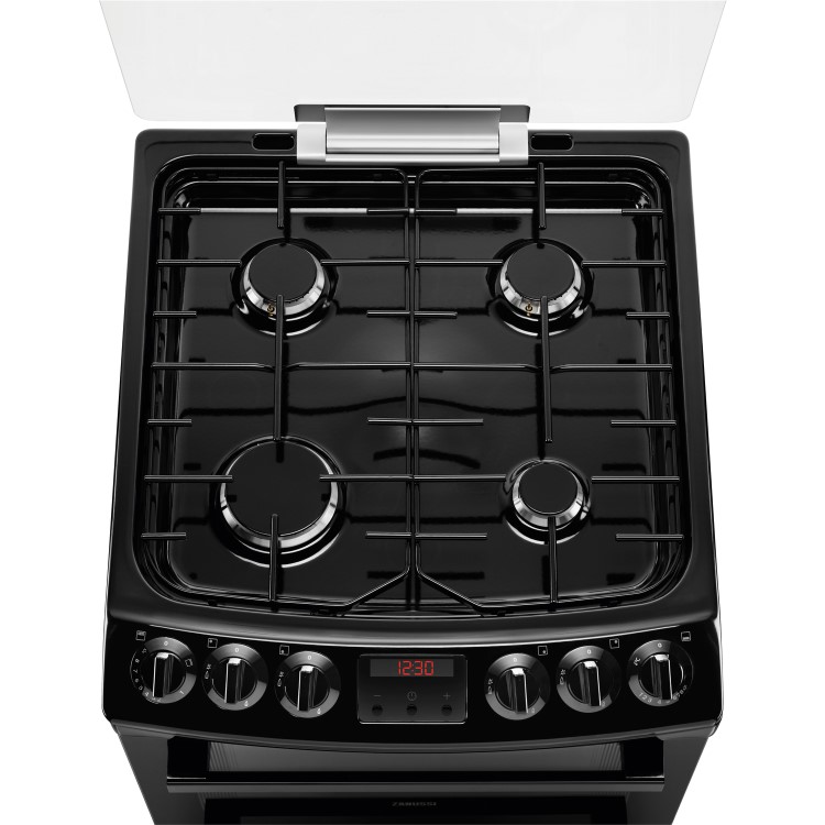 Zanussi 55cm Gas Cooker - Black