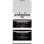 GRADE A3 - Heavy cosmetic damage - Zanussi ZCG63200WA White 60cm Double Oven Gas Cooker