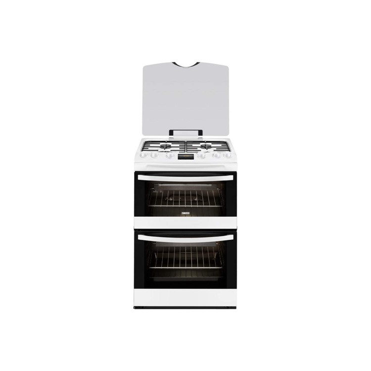 Zanussi ZCG63200WA 60cm Double Oven Gas Cooker - White