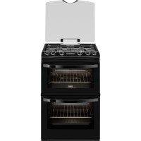 Zanussi ZCG63210BA Avanti 60cm Double Oven LPG Gas Cooker Black
