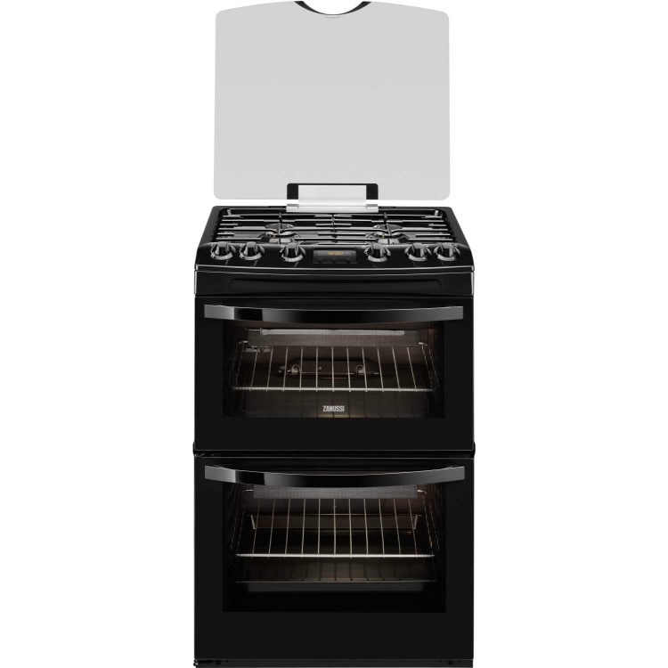 Zanussi ZCG63210BA Avanti 60cm Double Oven LPG Gas Cooker Black