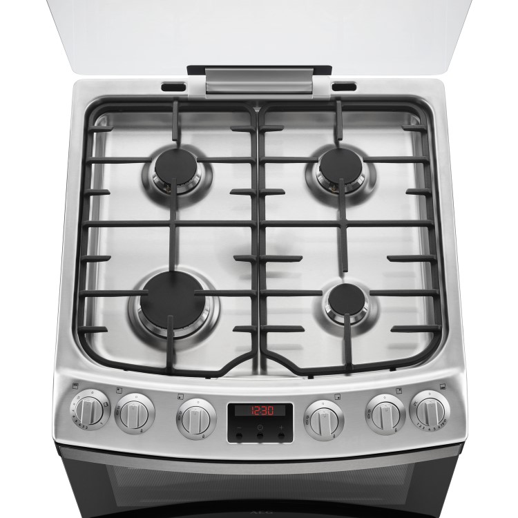 GRADE A2 - Zanussi ZCG63250XA 60cm Double Oven Gas Cooker With Electric Grill - Stainless Steel