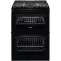 A2/ZCG63260BE Refurbished Zanussi ZCG63260BE 60cm Double Oven Gas Cooker Black
