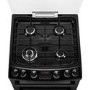 Refurbished Zanussi ZCG63260BE 60cm Double Oven Gas Cooker Black