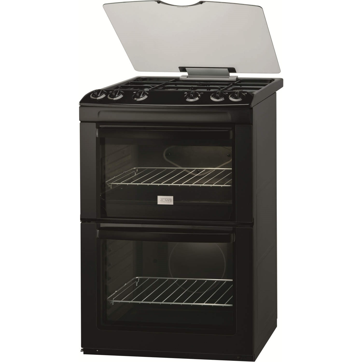 Zanussi ZCG667GN 60cm Gas Cooker in Black Appliances Direct