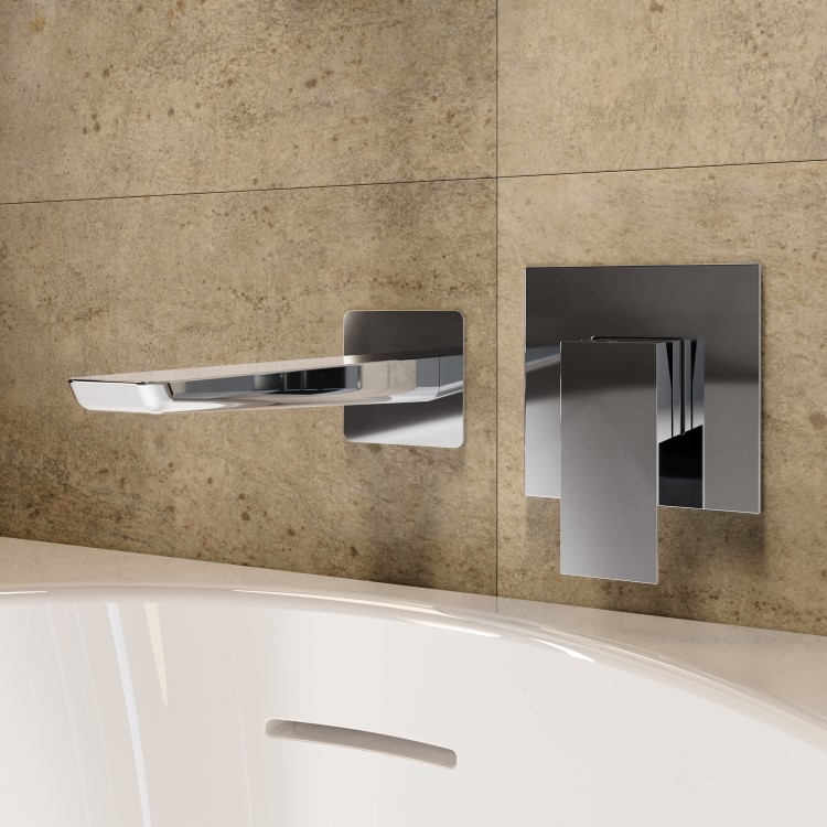 Chrome 1 Outlet Concealed Thermostatic Mixer Shower Valve - Zana
