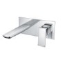 Chrome Tall basin tap and wall mounted bath filler tap pack - Zana