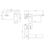 Chrome Tall basin tap and wall mounted bath filler tap pack - Zana