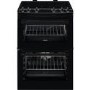 Zanussi 60cm Double Oven Electric Cooker with Induction Hob - Black