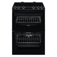 Refurbished Zanussi ZCI66080BA 60cm Double Oven Induction Electric Cooker Black