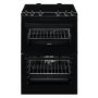 Refurbished Zanussi ZCI66080BA 60cm Double Oven Induction Electric Cooker Black