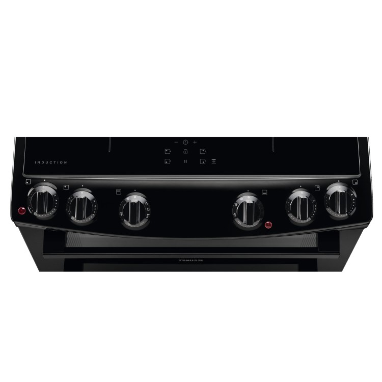 Refurbished Zanussi ZCI66080BA 60cm Double Oven Induction Electric Cooker Black