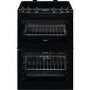 Zanussi 60cm Double Oven Electric Cooker with Induction Hob - Black