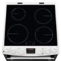 Zanussi 60cm Double Oven Electric Cooker with Induction Hob - White