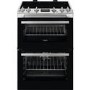 Zanussi 60cm Double Oven Electric Cooker with Induction Hob - Stainless Steel