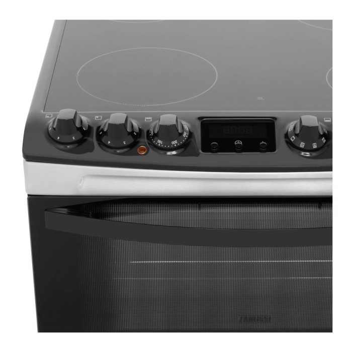 Zanussi ZCI68300XA 60cm Wide Double Oven Electric Cooker With Induction
