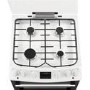 Zanussi 60cm Double Oven Dual Fuel Cooker with Lid - White