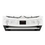 Zanussi 60cm Double Oven Dual Fuel Cooker with Lid - White