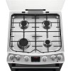 GRADE A2 - Zanussi ZCK66350XA 60cm Double Oven Dual Fuel Cooker With Minute Minder - Stainless Steel