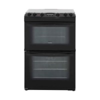 Zanussi ZCK68300B 60cm Double Oven Dual Fuel Cooker Black