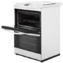 GRADE A2 - Zanussi ZCK68300W 60cm Double Oven Dual Fuel Cooker White