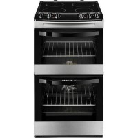 Zanussi ZCV46000XA Avanti 55cm Double Oven Electric Cooker With Ceramic Hob Stainless Steel