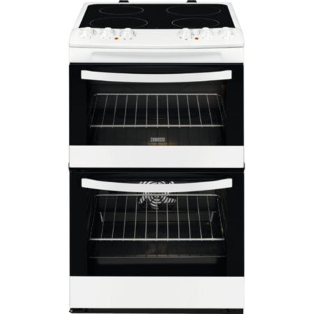 Zanussi ZCV460TCWA 55cm Avanti Electric Cooker With Ceramic Hob - White