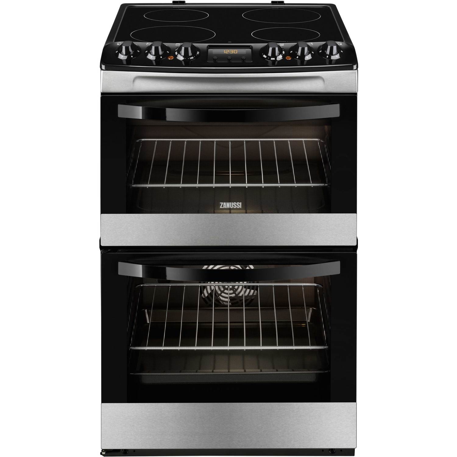 Zanussi ZCV46330XA Freestanding 55cm Stainless Steel Electric Ceramic