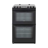 Zanussi ZCV48300BA 55cm Double Oven Electric Cooker With Ceramic Hob - Black