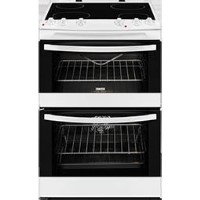Zanussi ZCV66000WA 60cm Double Oven Electric Cooker With Ceramic Hob White