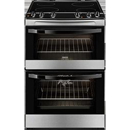Zanussi ZCV66030XA Stainless Steel 60cm Electric Double Oven Cooker
