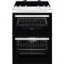 Refurbished Zanussi ZCV66050WA 60cm Double Oven Electric Cooker With Ceramic Hob White