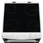 Refurbished Zanussi ZCV66050WA 60cm Double Oven Electric Cooker With Ceramic Hob White