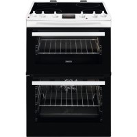 Refurbished Zanussi ZCV66250WA 60cm Double Oven Electric Cooker White