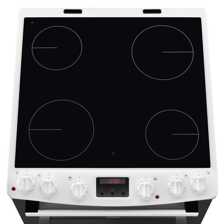 Refurbished Zanussi ZCV66250WA 60cm Double Oven Electric Cooker White